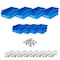 Triton Products Hanging Bins and Bin Clip Kit, Polypropylene, Blue, (4) Small and (4) Large 028-B - alternate 1